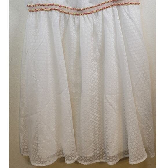 Anthropologie Esley Dress Womens Small Mini Cottagecore Coquette Coastal Cowgirl - Picture 3 of 9